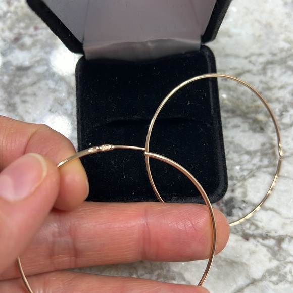 14 karat Russian pink gold earrings - Picture 3 of 4